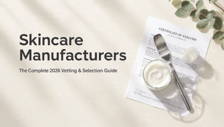 Skincare Manufacturers: The Complete 2026 Vetting & Selection Guide
