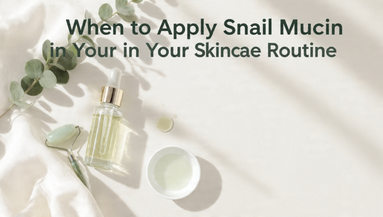 When to Apply Snail Mucin in Your Skincare Routine
